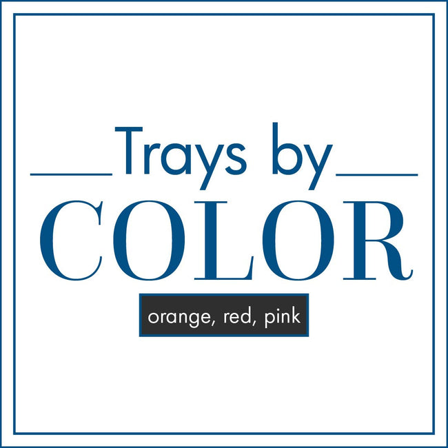 Orange, Red, Pink Trays