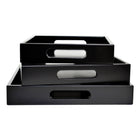 black ottoman coffee table tray