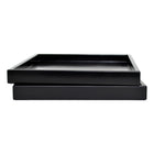 black low profile lacquer tray