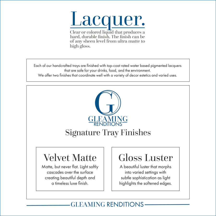 Blue Low Profile Tray