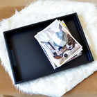 Dark Blue Tray with Handles