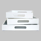 white ottoman coffee table tray