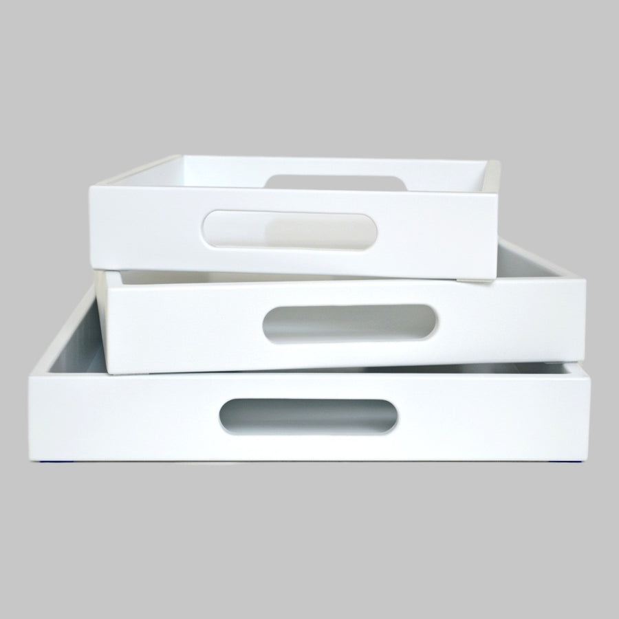 white ottoman coffee table tray