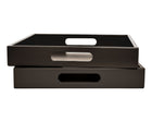 Dark Brown Tray with Handles