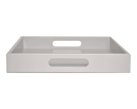 gray large ottoman coffee table tray with handles