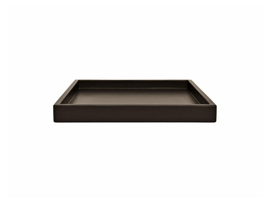 Dark Brown Shallow Wood Tray – Clove