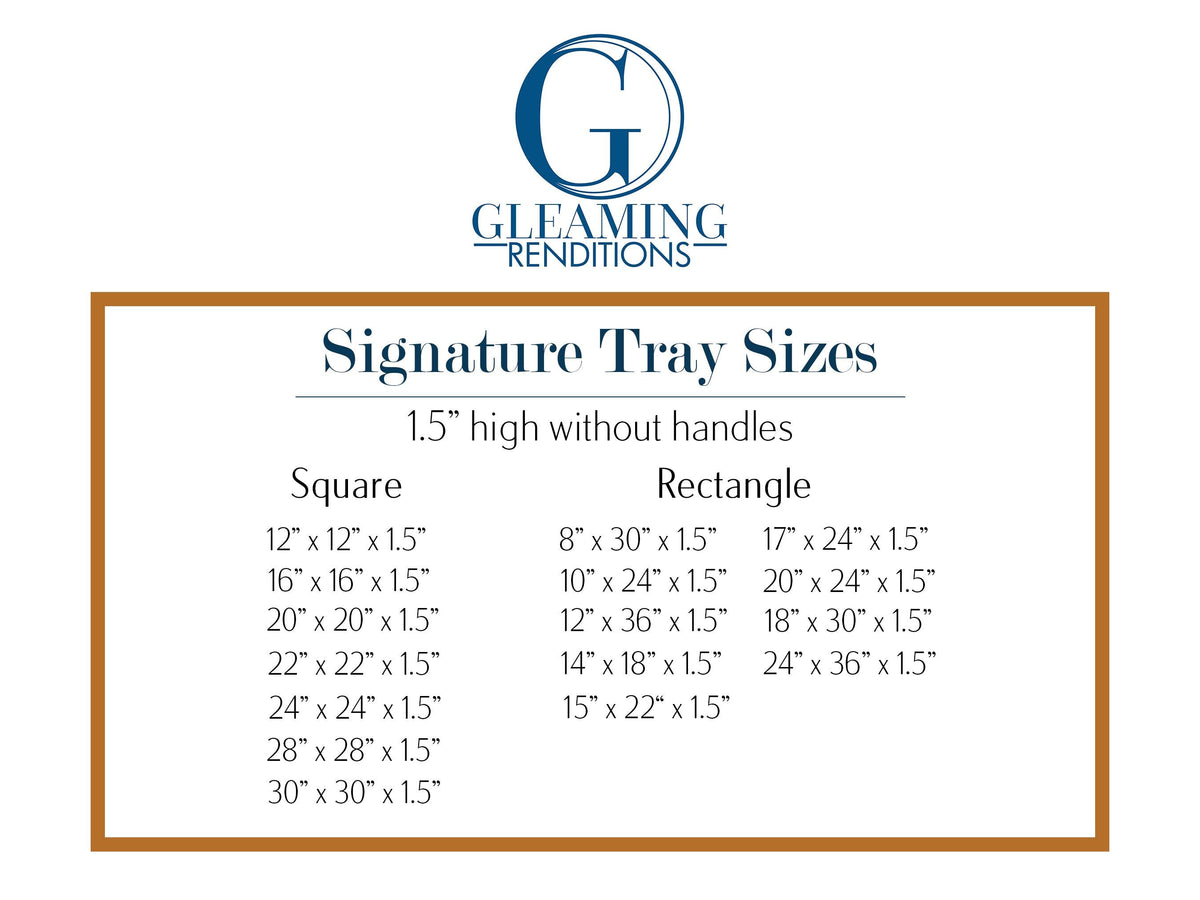 15 x 22 Rectangular Tray with Handles