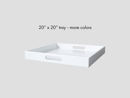 20 x 20 Square Tray with Handles