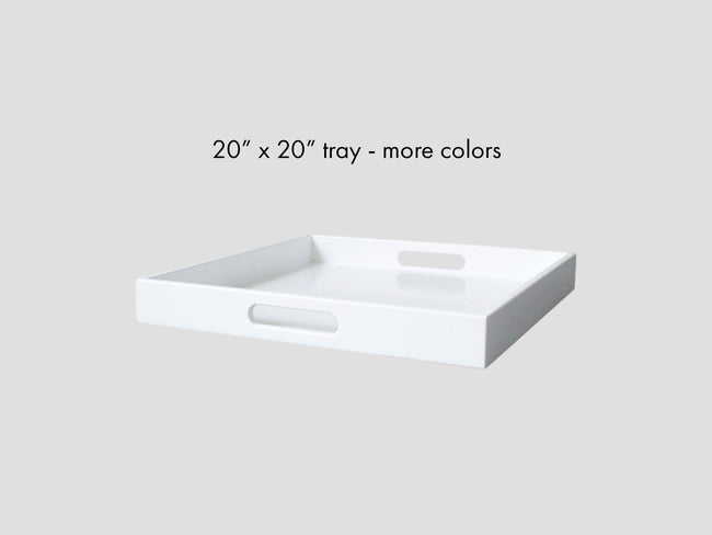 20 x 20 Square Tray with Handles