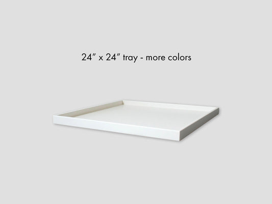 24 x 24 Shallow Square Tray