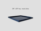 28 x 28 Shallow Square Tray