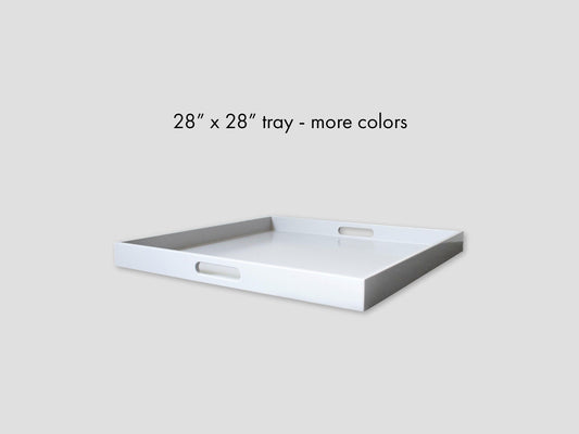 28 x 28 Square Tray with Handles