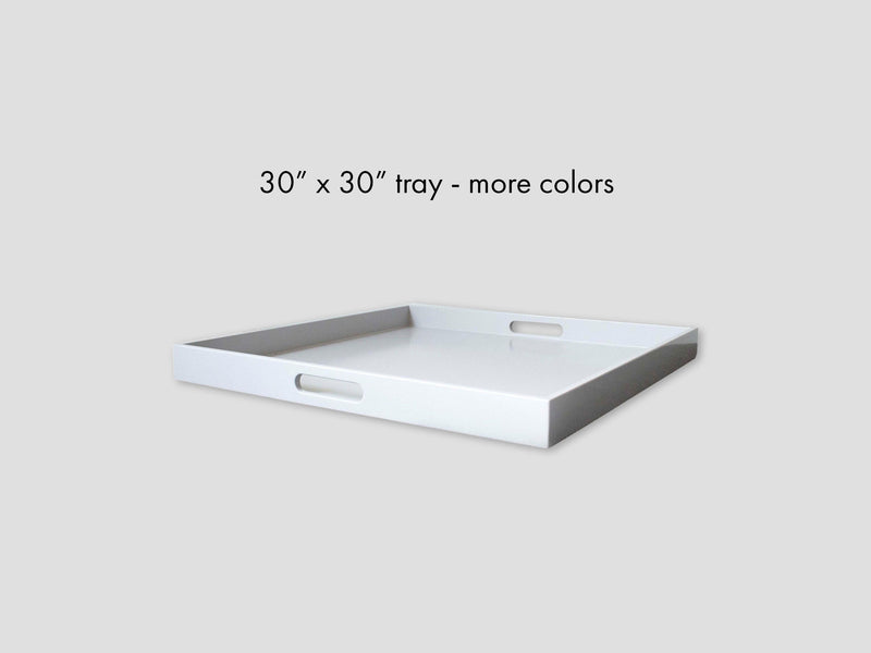 30 x 30 Square Tray with Handles