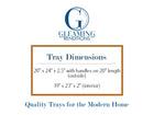 20 x 24 Rectangle Tray with Handles