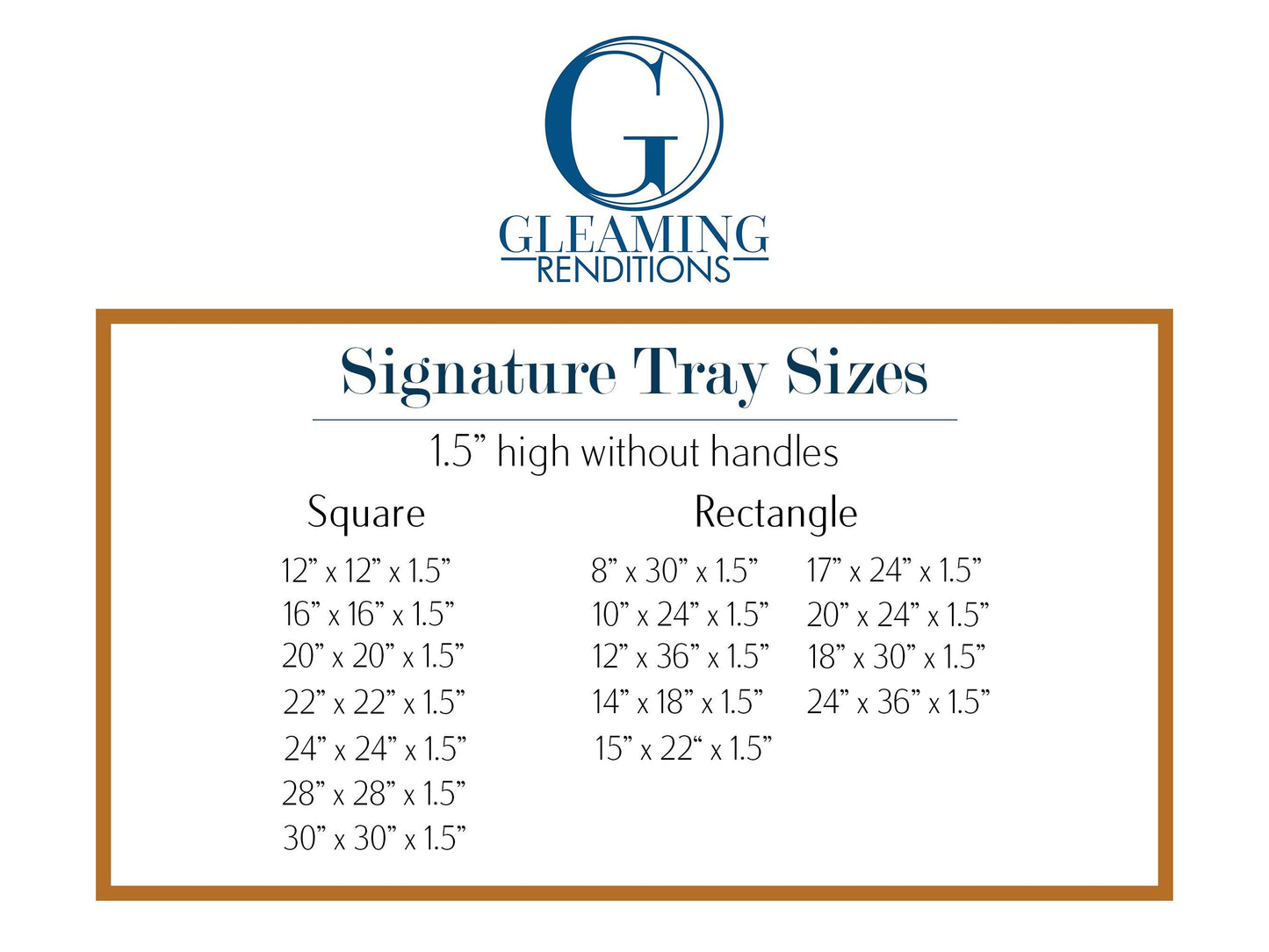 18 x 30 Rectangle Shallow Tray