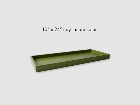 10 x 24 Shallow Rectangular Tray