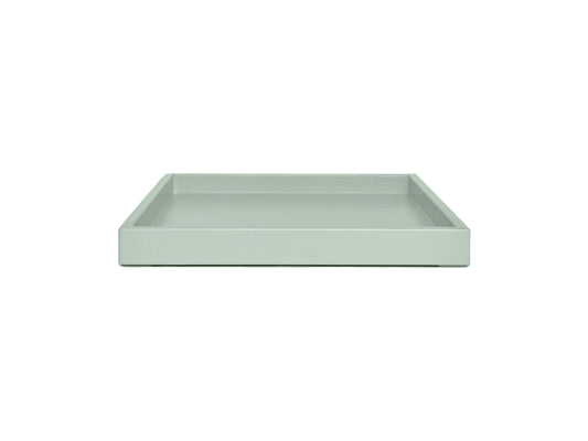 Sage Green Shallow Wood Tray – Willow