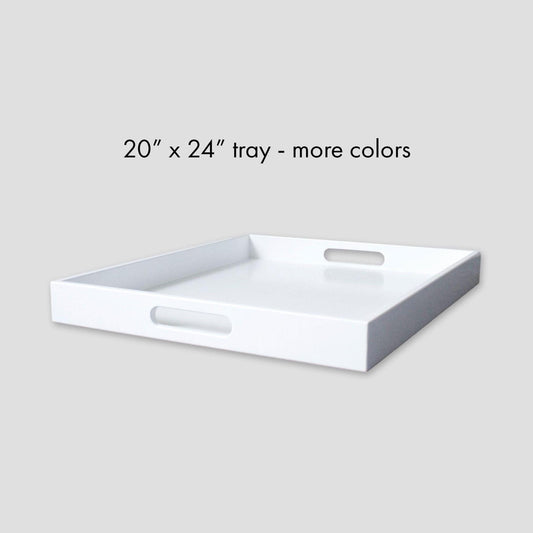 20 x 24 Rectangular Tray with Handles