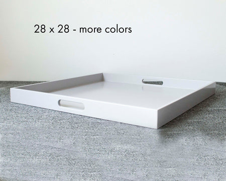 28 x 28 Square Tray with Handles
