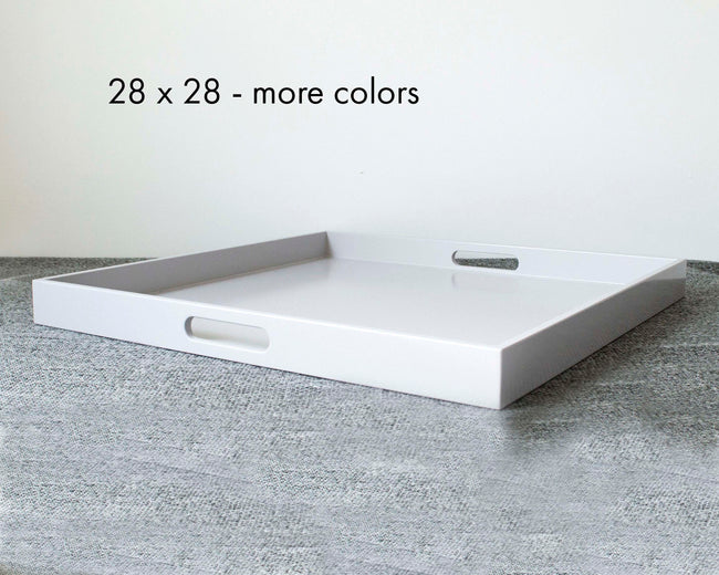 28 x 28 Square Tray with Handles