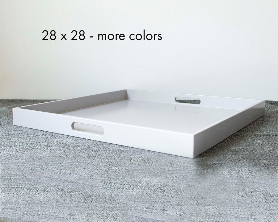 28 x 28 Square Tray with Handles