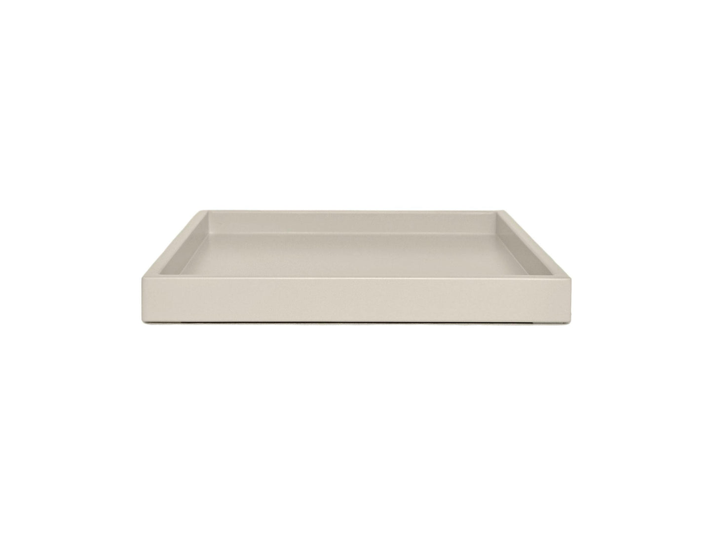 Light Taupe Shallow Wood Tray – Truffle