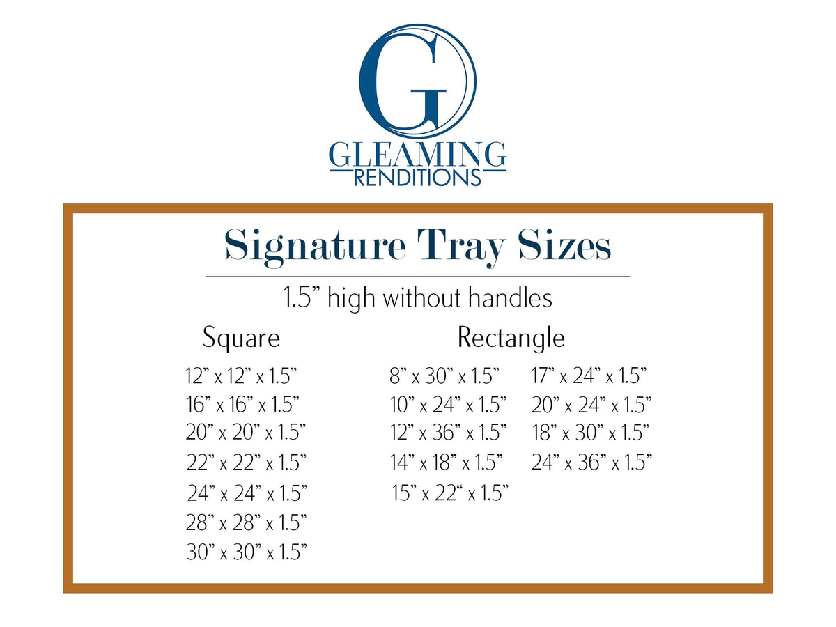 12 x 36 Shallow Rectangular Tray