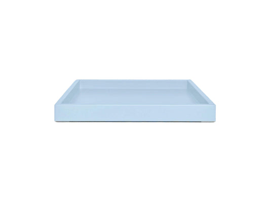 Light Blue Shallow Wood Tray – Glacier
