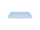 Light Blue Shallow Wood Tray | Decorative Coffee Table & Ottoman Decor – Glacier