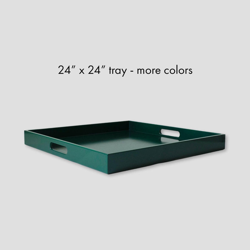 24 x 24 Square Tray with Handles
