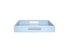 Light Blue Wood Tray with Handles | Coffee Table & Ottoman Decor – Glacier