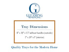 8 x 30 Shallow Rectangle Tray
