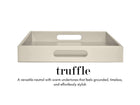 24 x 24 Square Tray with Handles