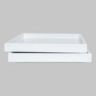 white low profile lacquer tray