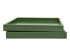 Shaded Green Low Profile Tray
