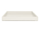 Bone Off White Large Low Profile Ottoman Coffee Table Tray