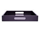 dark purple coffee table ottoman tray with handles