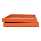 orange low profile lacquer tray