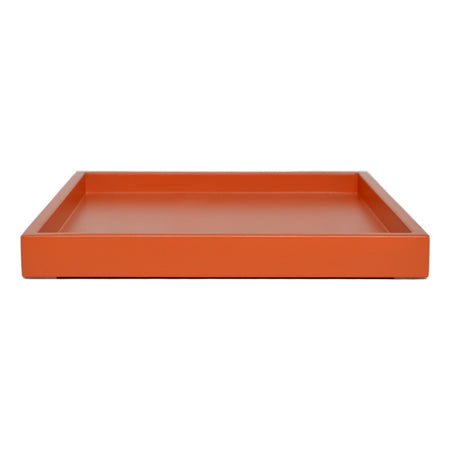 orange shallow tray