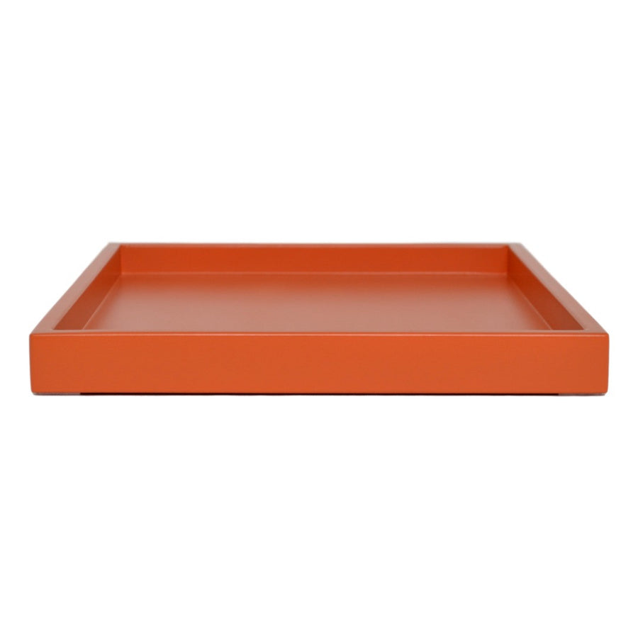 orange shallow tray