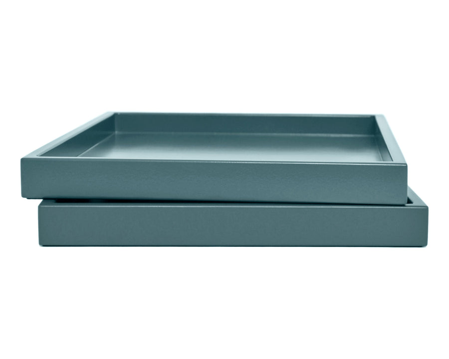 Shaded Blue Low Profile Tray
