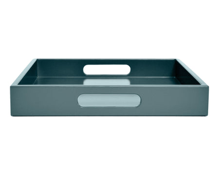 Shaded Blue Tray with Handles